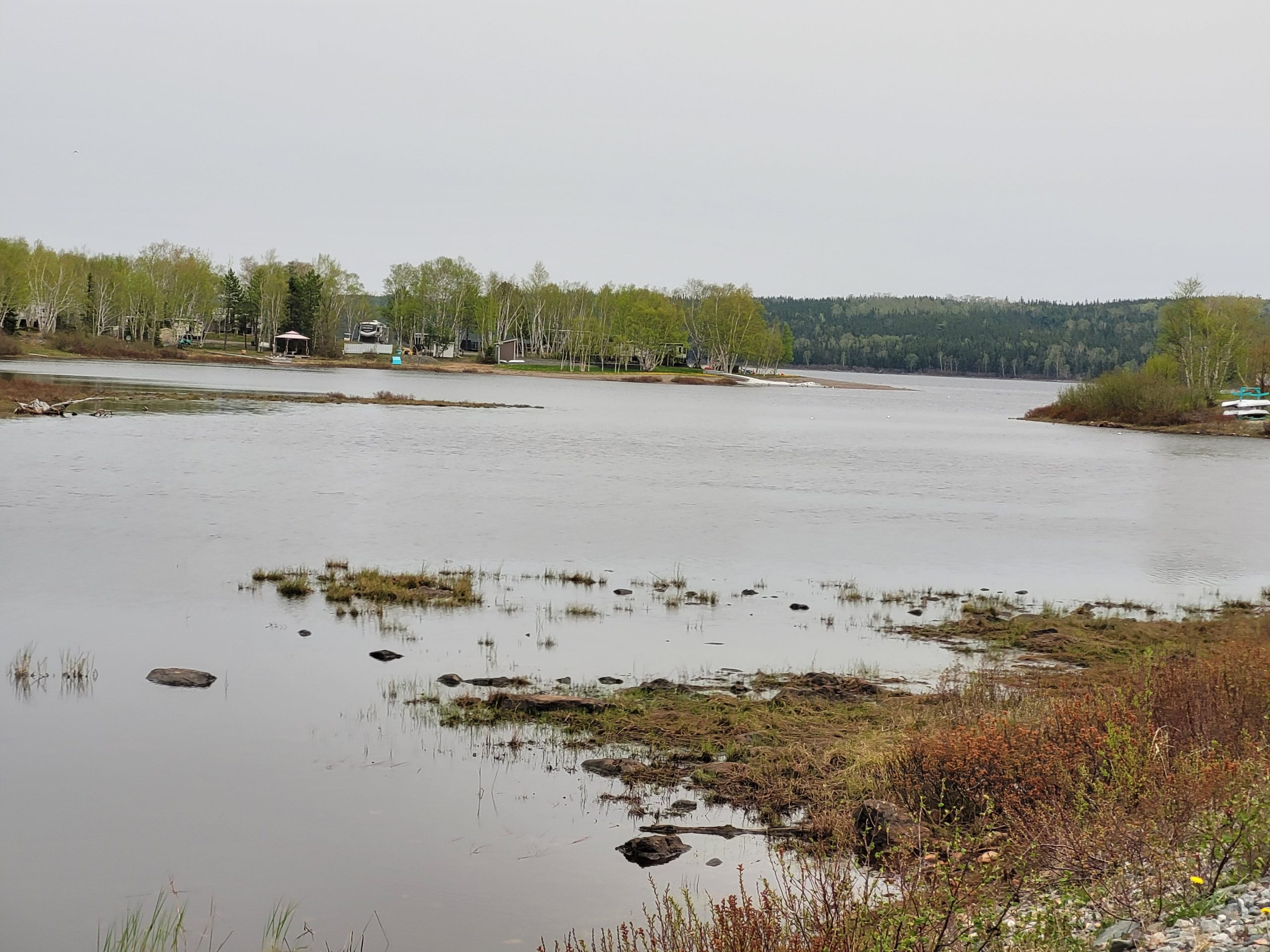 Catamaran Brook as it meets Badger Lake at Catamaran Park